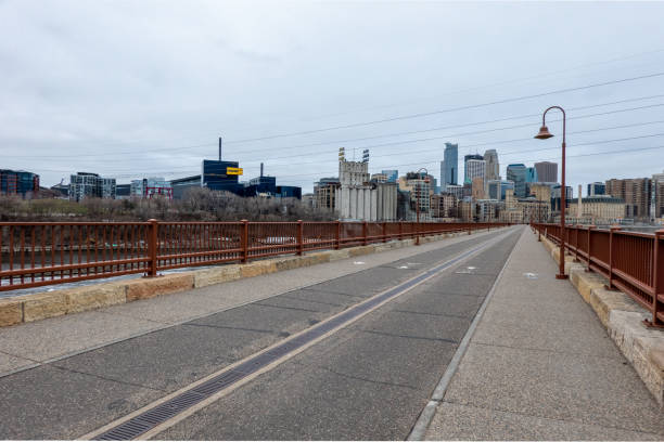 Minneapolis City Photo downtown skyline Minnesota early spring