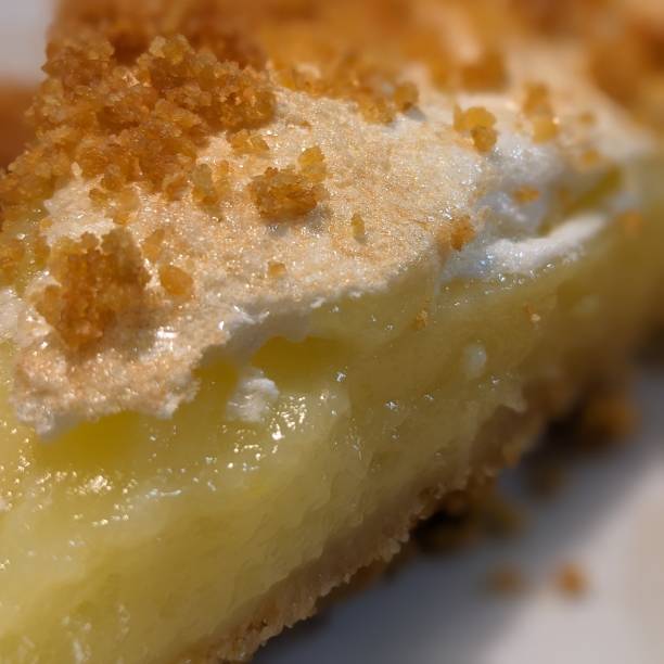Close-up of Homemade Lemon Meringue Pie