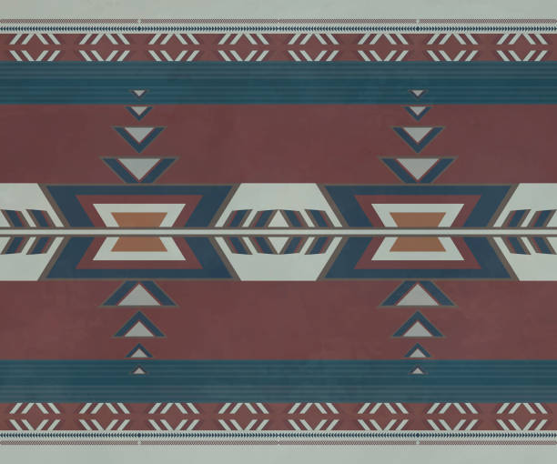 ethnic fabric patterns Ethnic fabric pattern designed with geometric patterns in brown, green, white for textile and clothing design, covers, rugs, blankets, tablecloths. Vector illustration. ethnic fabric patterns Ethnic fabric pattern designed with geometric patterns in brown, green, white for textile and clothing design, covers, rugs, blankets, tablecloths. Vector illustration. background of arabian scarf stock illustrations