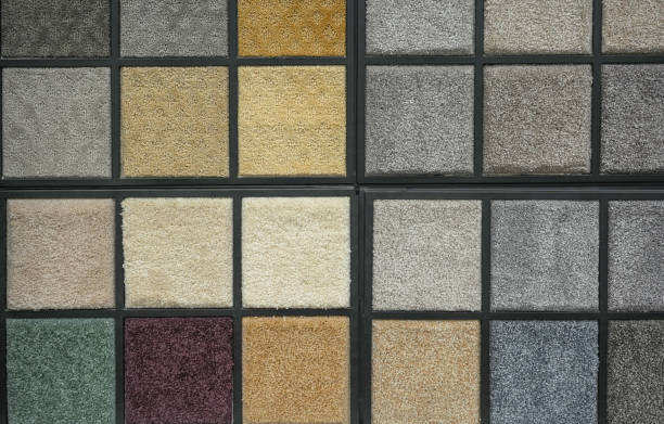 istock Colorful carpet samples in the store 1976678351