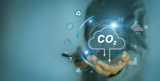 istock Emission reduction concept CO2 for the environment, global warming, sustainable development 1976739491