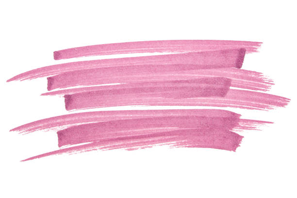 istock Pink watercolor marker hand drawn paper texture strokes isolated 1976793966