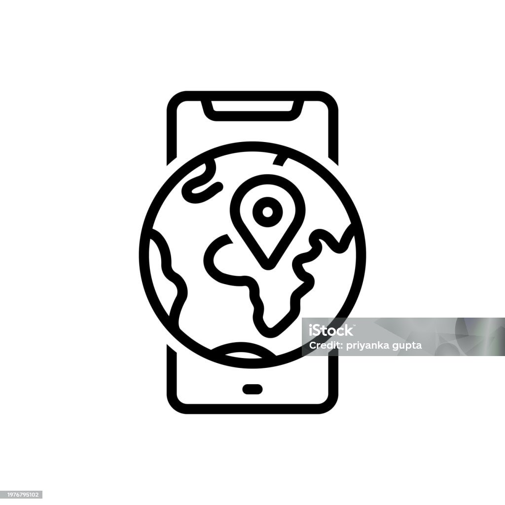 Geolocation Location Geolocation Location Stock Illustration - Download Image Now ...
