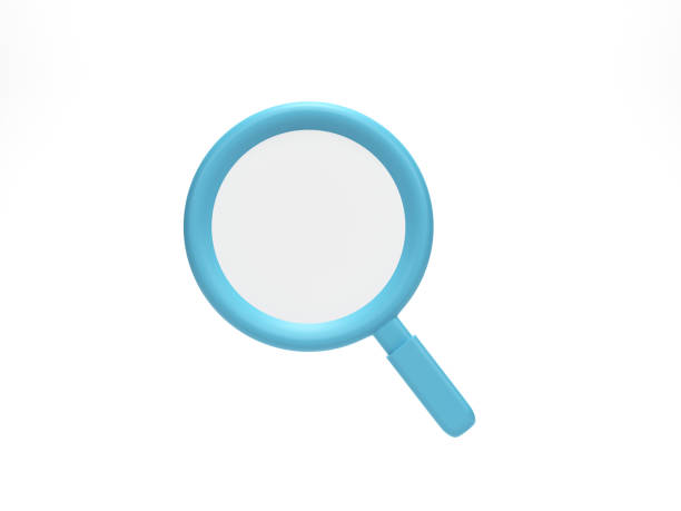 istock 3D rendering, 3D illustration. Magnifying glasses find and optical search icon on white background. Cartoon minimal style. 1976826270