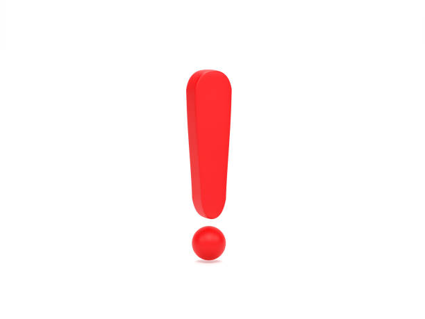 istock 3D rendering, 3D illustration. Exclamation mark symbol. Attention or caution sign icon isolated on white background. Hazard warning concept 1976830366
