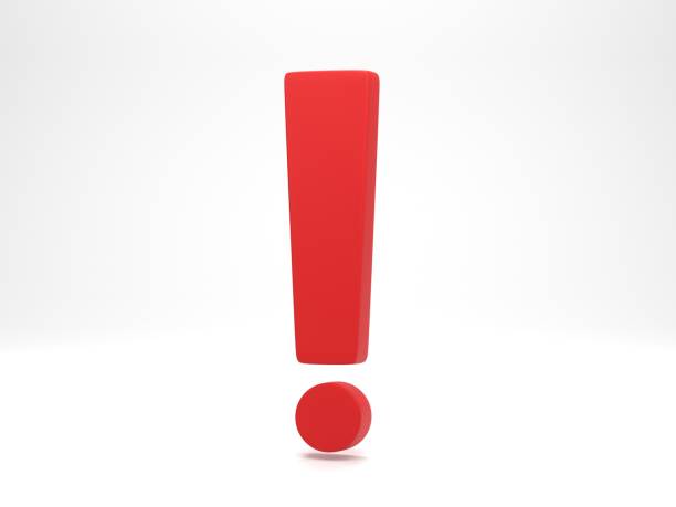 istock 3D rendering, 3D illustration. Exclamation mark symbol. Attention or caution sign icon isolated on white background. Hazard warning concept 1976830912