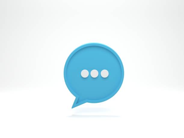 istock 3D rendering, 3D illustration. Chat Bubble icons isolated on white background. Talk balloon icon. Speech bubble symbol. 1976830914