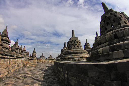 Borobudur the biggest budhist temple, Indonesia