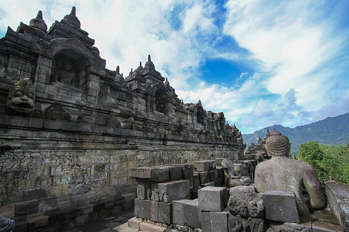 Borobudur the biggest budhist temple, Indonesia