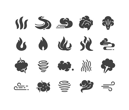 Smoke and Steam Icons - Classic Series