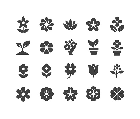 Flower Icons - Classic Series