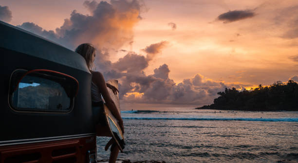 istock Surfing in Sri Lanka, Hiriketiya. 1976916504