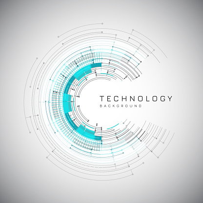 Detailed abstract technical background. This scalable eps10 file is easy to customize and can be used at any size without loss of quality.