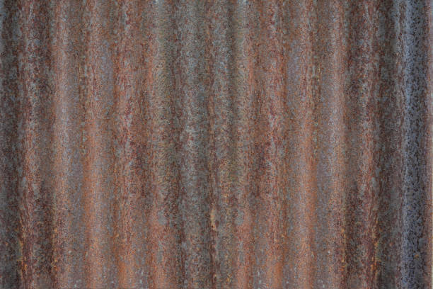 Zinc wall texture background in vintage style.