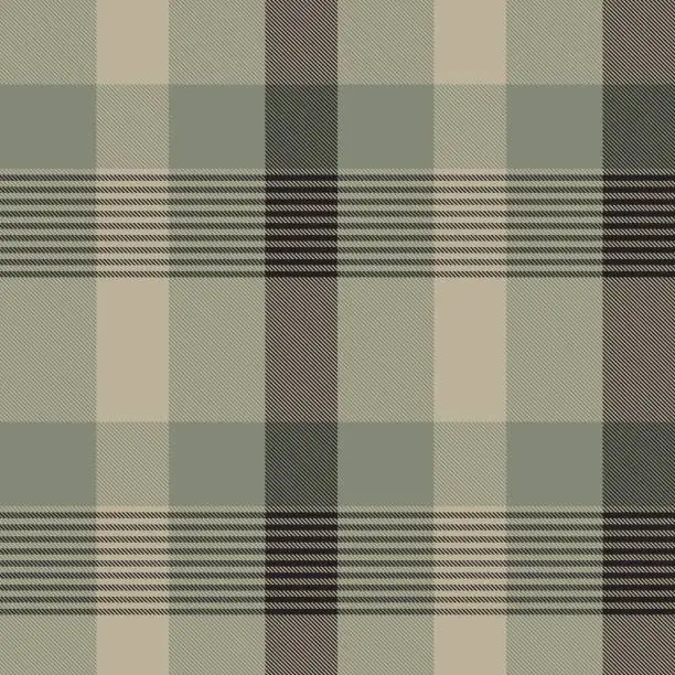 Vector illustration of Neutral Colour Asymmetric Plaid textured Seamless Pattern Design