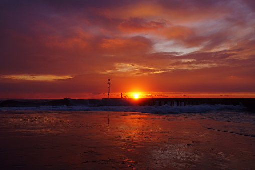 Pier in the sunset - cinquale montignoso