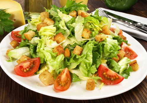 Ceasar Salad with Croutons and Cheese
