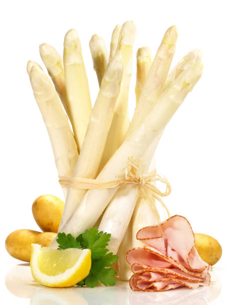 istock White Asparagus Ham and with Ingredients - Isolated 1977020236