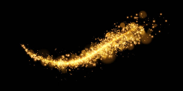 istock The dust sparks and golden stars shine with special light. Vector sparkles on a transparent background. Christmas light effect. Sparkling magical dust particles. 1977026520