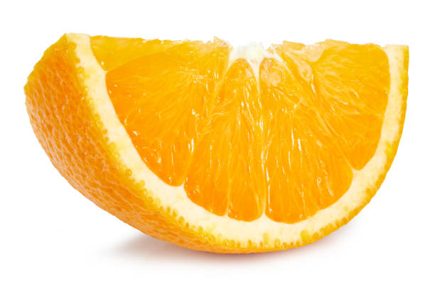 istock Orange fruits slice isolated Clipping Path 1977072541