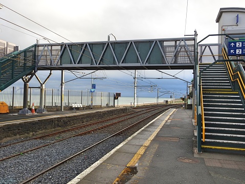 25th January 2024, Wicklow, Ireland. Greystones railway station.