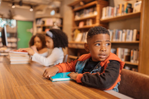 istock Young black readers in a dutch library 1977138925