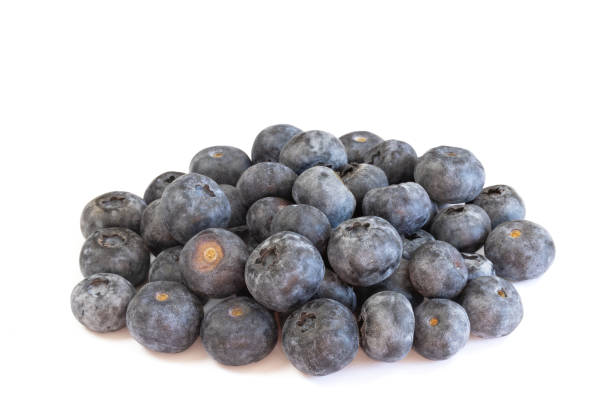 pile of fresh blueberries, close-up - medicine closed antioxidant close to ストックフォトと画像