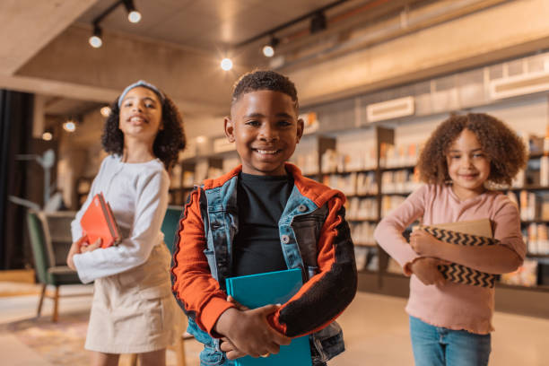 istock Young black readers in a dutch library 1977145934