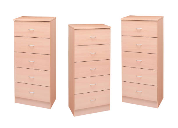 istock Wooden kitchen drawers isolated on white background 1977161439