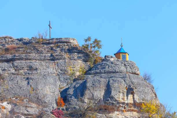 istock Steeple on the hill of Monastery Saharna 1977169485