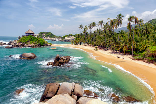 istock Lonely beach in Tayrona national park, Colombia 1977243083