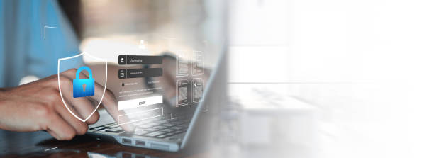 istock Cyber security and Security password login online concept Hands typing and entering username and password of social media, log in with smartphone to an online bank account, data protection hacker 1977244350