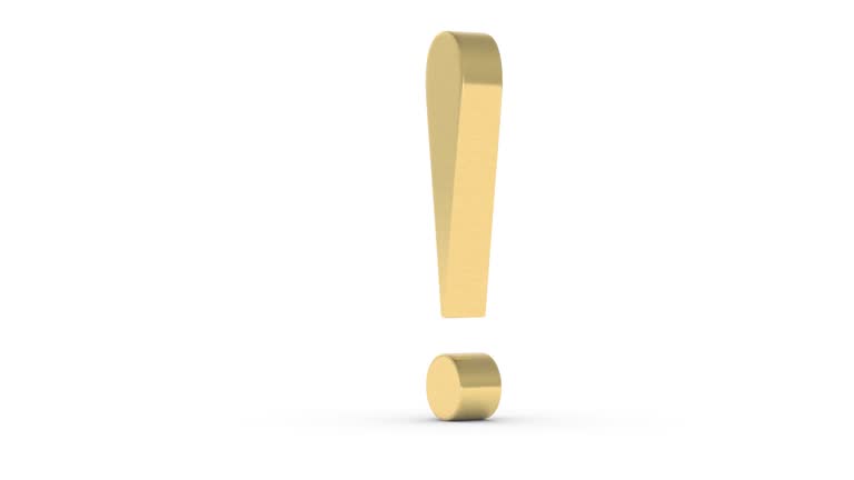 Gold Point Symbol 120+ Gold Exclamation Point Stock Videos and Royalty-Free Footage - iStock