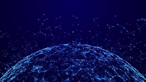istock Sphere of particles and lines. Futuristic digital technology. Network or connection. Abstract background of points and lines. Big data. Science background. 3d rendering 1977310326