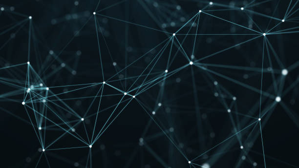 istock Abstract digital background of points and lines. Glowing plexus. Big data. Network or connection. Abstract technology science background. 3d rendering 1977311965