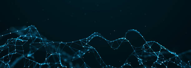 istock Corrupted network or connection. Abstract digital background of points and lines. Glowing plexus. Big data. Abstract technology science background. 3d rendering 1977314099