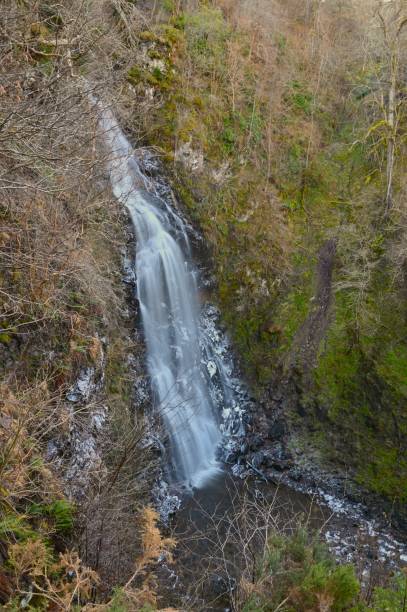 Landscapes of Scotland - Falls of Divach A view of the Falls of Divach near Drumnadrochit and Loch Ness during winter in Scotland. drumnadrochit stock pictures, royalty-free photos & images