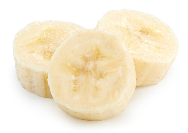 istock Banana slices Isolated with clipping path 1977373429