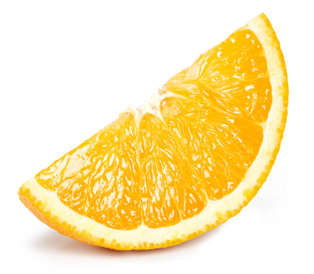 istock Orange fruits slice isolated Clipping Path 1977376092