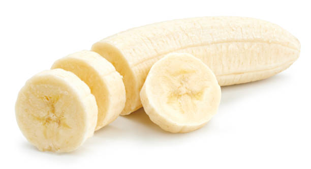 istock Banana slices Isolated with clipping path 1977380483