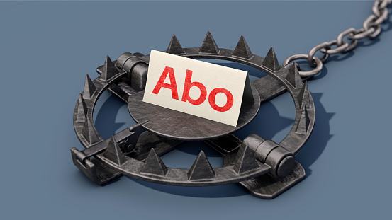 Symbolic image: A trap with the German text 
