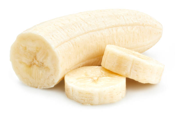 istock Banana slices Isolated with clipping path 1977383140