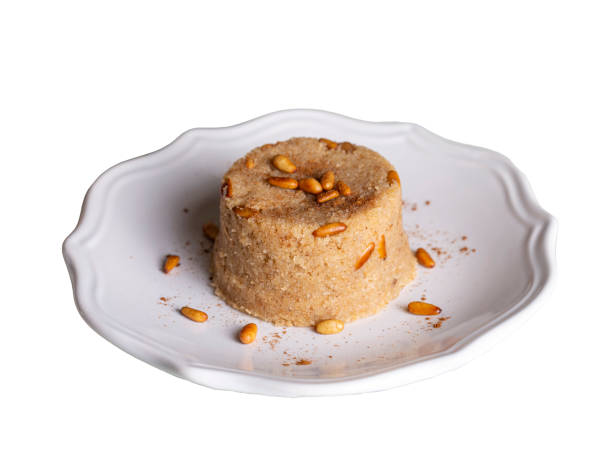 istock Traditional Turkish desserts; Semolina halva with orange (Turkish name; portakalli irmik helvasi) 1977385286