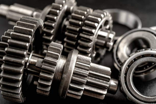 Internal device modern car gearboxes. Industry