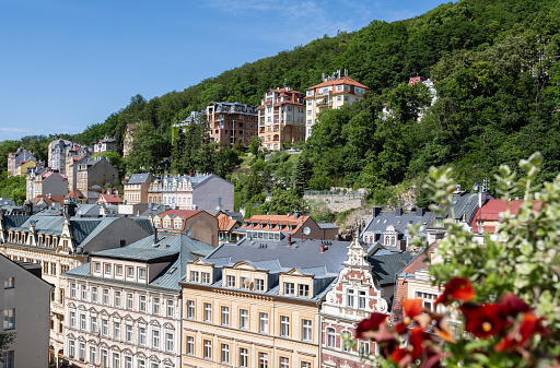 Salzburg, Austria. Beautiful view of Salzburg skyline with Hohensalzburg castle and oldtown, Salzburger Land, Austria.