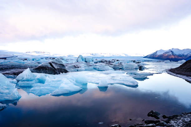 istock The lake is filled with ice and floating glaciers around it 1977504055