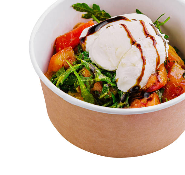 istock Caprese salad, italian appetizer with mozzarella and tomatoes 1977523283