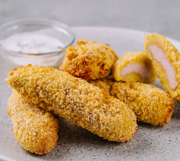istock Chicken golden nuggets in plate 1977523302