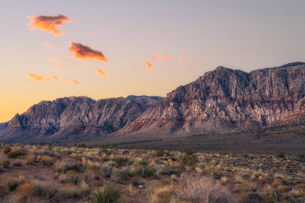 istock Morning glow on Spring Mountain Range in Red Rock Canyon Nevada 1977577694