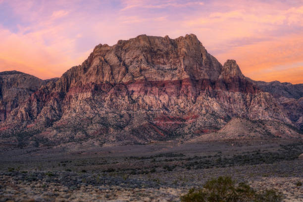istock Mount Wilson Sunset in Red Rock Canyon Nevada 1977577696